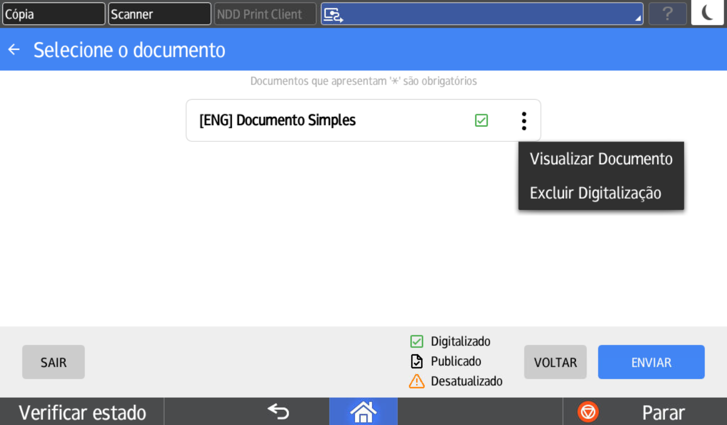 Tela de Visualização de Documentos – Knowledge Base SmartSoftwares