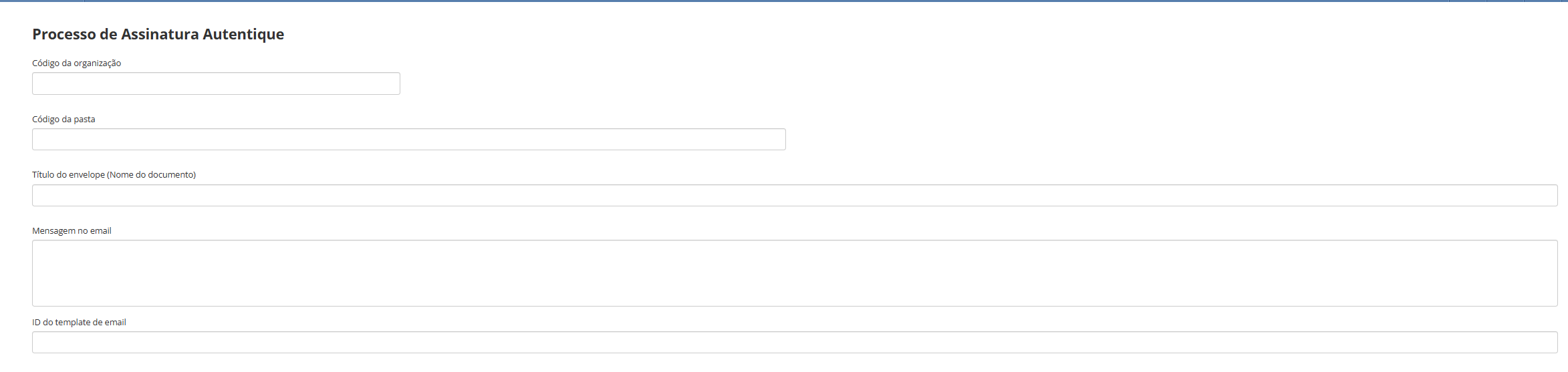 Formulário Autentique, parte 1